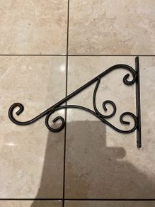 Cast iron hanging baskets hooks