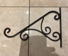 Cast iron hanging baskets hooks