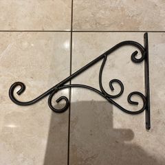 Cast iron hanging baskets hooks