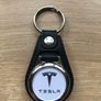 Brand new synthetic leather Tesla key ring with shopping trolley token/coin Image 10