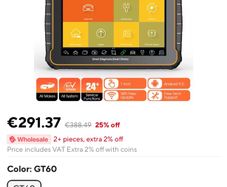 bidirectional Bluetooth Foxwell GT60 OBD2 Scanner Diagnostic Scan Tool Full System Scan Car Code Reader 24+ Reset Service OBD2 Automotive Tools