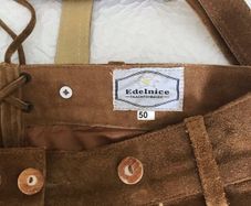 Full length genuine Lederhosen