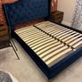Blue Velvet king size bed frame Image 2