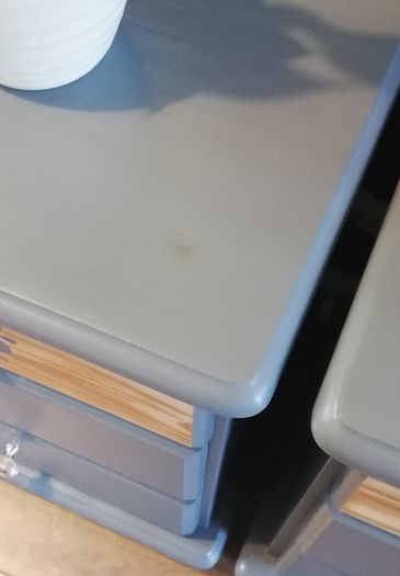 Matching pair of 3 drawer bedside lockers newly restyled