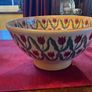 Nicholas Mosse Red Tulip vintage 9 inch diameter bowl Image 2