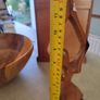 Figurine Of Lady Carved Wood, 30 Cm. Tall 9 Cm A Cross Image 7