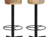 Bar Stools 2 pcs 76 cm Solid Mango Wood