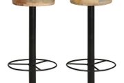 Bar Stools 2 pcs 76 cm Solid Mango Wood