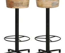 Bar Stools 2 pcs 76 cm Solid Mango Wood