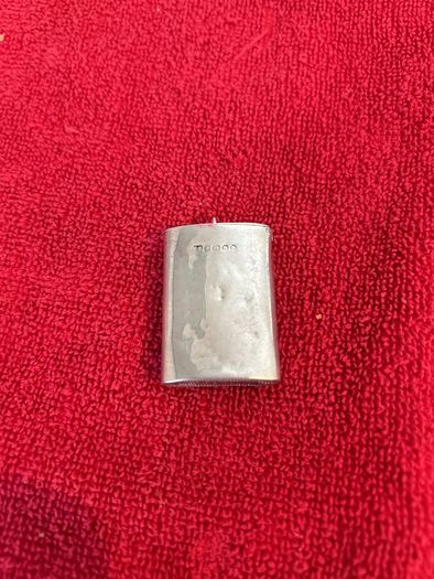 silver very old Vesta case
