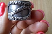 Silver ring with snake design size P1/2