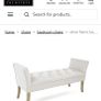 Fabric grey/silver Bench, EZ living Image 2