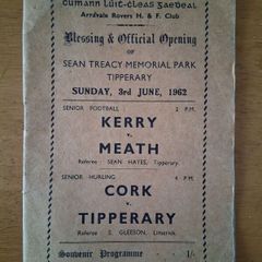 GAA Program 1962 Kerry Meath Cork Tipperary