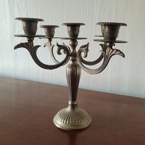 Antique silver candleabra