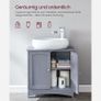 Washbasin cabinet with 2 doors dark or light grey Image 4