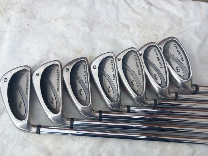 Wilson golf irons. Left handed clubs