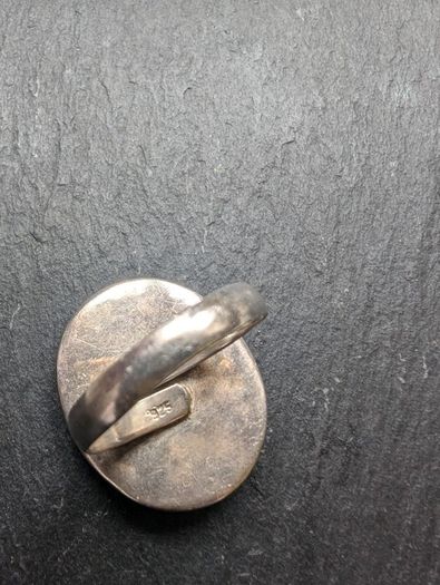 Motherpearl real silver ring