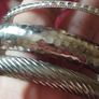 Beautiful bracelets in silver tone. Image 2