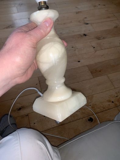 marble lamp base