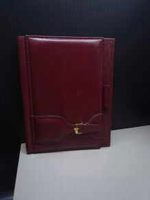 Vintage Rolex Genuine Leather Dealer Notebook Holder Geneva Switzerland