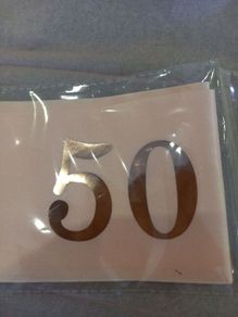 50th birthday sash BN