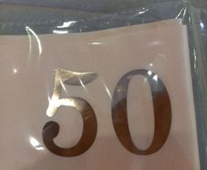 50th birthday sash BN