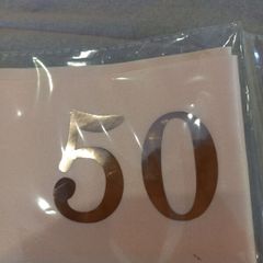 50th birthday sash BN