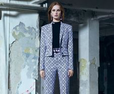 Genuine Versace Pre-Fall 2016 Purple Floral And Houndtooth Blazer RRP 1200E