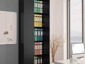 Office Cabinet Black 60x32x190 cm Chipboard
