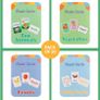 80Pcs/Box Preschool Educational Flash Cards, Toddler Learning Flash Cards Double Sided, Include Fruits Vegetables Body Parts Animal Flash Cards for Kids, Toddlers Image 3
