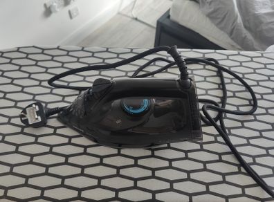 Steam Iron Box and Foldable Ironing Board