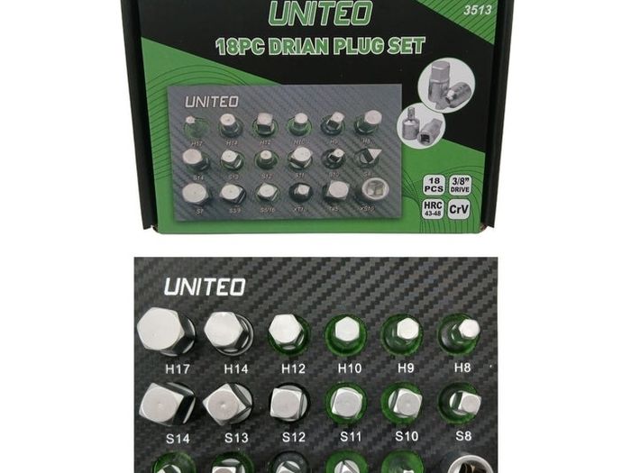 United Tools 18-Piece Drain Plug Set