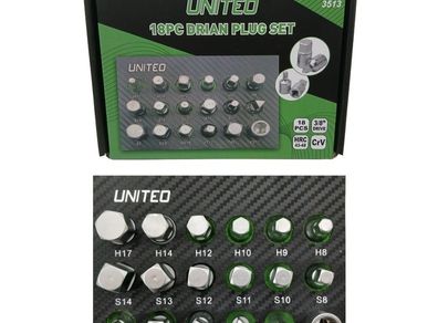 United Tools 18-Piece Drain Plug Set