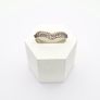 Vintage 925 Sterling Silver Chevron Filigree Ring Image 6