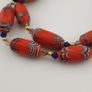 Antique Venetian Style Orange Trade Beads Necklace Image 10