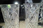2 waterford crystal vases