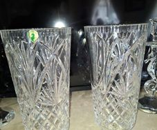 2 waterford crystal vases