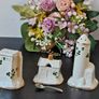 Vintage Carrigaline Pottery Irish Cruet Set Salt, Pepper and Mustard Pot Image 3