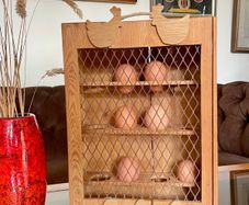 Unique Rustic Wooden Farmhouse Egg Rack Repurposed Italian Box