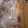 Heavy cut-glass Whiskey Decanter plus other items Image 3