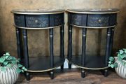 Half moon side tables / Nightstands