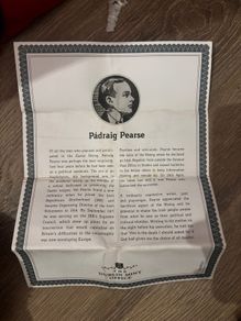 Padraig Pearse Silver commemorative medal