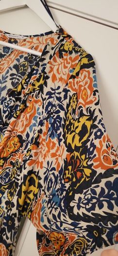 ENCUENTRO multi colour layered with gold metallic threading Sz M (Fit 12-14UK)
