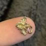 14k solid yellow gold (stamped) bee charm Image 3