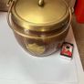 Rare Oak and brass biscuit barrel,1887 Image 8