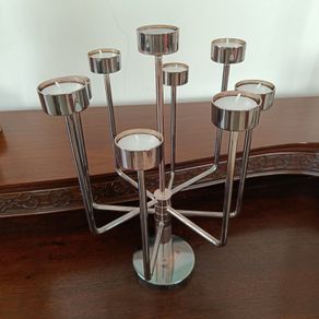 8-Arm Chrome Tealight Candelabra
