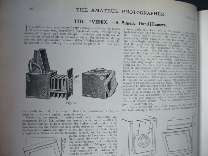 SALE!  THE AMATEUR PHOTOGRAPHER - 1903 - The Popular Illustrated Journal for All Photographers - Volume XXXVIII - July to December 1903