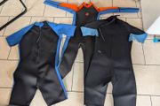 Selection of adult wet suits