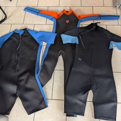 Selection of adult wet suits