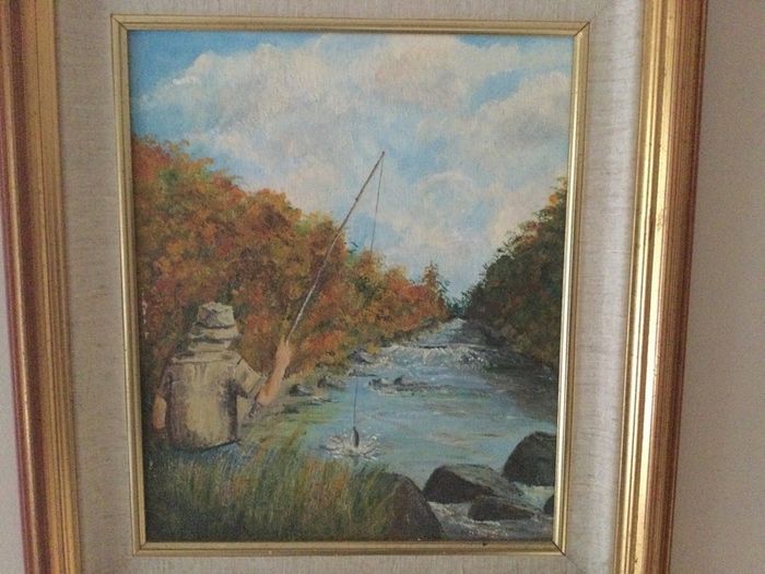 Art - Oil on Board ( Marie Wright) ( Reduced )